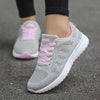 Women Casual Fashion Breathable Walking Mesh Flat Shoes White Sneakers Summer New Fashion Women's Vulcanized Running Sneakers Walking Tennis Shoes by Stevvex