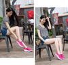 Women Casual Sneakers Sport Fashion Height Increasing Woman Breathable Air Mesh Sneakers Platform Tennis Walking Sneakers Comfortable Lightweight Casual Fitness Shoes by Stevvex