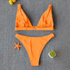 Women Charming Bikini Swimsuit Women Push Up Swimwear Two Piece Bikini Set Solid Color Bathing Suit Swim Suit Female Women Two Piece Bikini Swimsuit Halter Twist Front Bathing Suit Swimwear by Stevvex