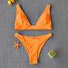 Women Charming Bikini Swimsuit Women Push Up Swimwear Two Piece Bikini Set Solid Color Bathing Suit Swim Suit Female Women Two Piece Bikini Swimsuit Halter Twist Front Bathing Suit Swimwear by Stevvex