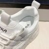 Women Chunky Sneakers Casual Vulcanized Woman High Platform Sneakers Lace Up White Sneakers White Shoes Autumn Winter Fashion Platform High Quality Sneakers by Stevvex