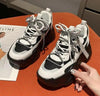 Women Chunky Sneakers Casual Vulcanized Woman High Platform Sneakers Lace Up White Sneakers White Shoes Autumn Winter Fashion Platform High Quality Sneakers by Stevvex