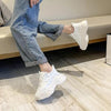 Women Chunky Sneakers Casual Vulcanized Woman High Platform Sneakers Lace Up White Sneakers White Shoes Autumn Winter Fashion Platform High Quality Sneakers by Stevvex