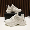 Women Chunky Sneakers Casual Vulcanized Woman High Platform Sneakers Lace Up White Sneakers White Shoes Autumn Winter Fashion Platform High Quality Sneakers by Stevvex