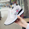 Women Comfortable Casual Shoes Summer Slip On Mixed Colors Increasing Height Sneakers Fashion High Top Hidden Heel Shoes Casual Platform Ankle Boots by Stevvex