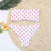 Women Dot Bikini Women Two Piece Swimsuit Women's Bikini Set Swimsuit Micro Strapless 2 Piece Bathing Suit Tie Side Bikini Bottoms Push Up Swimwear Bathing Suit Beach Wear Swimming Suit by Stevvex