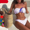 Women Dot Bikini Women Two Piece Swimsuit Women's Bikini Set Swimsuit Micro Strapless 2 Piece Bathing Suit Tie Side Bikini Bottoms Push Up Swimwear Bathing Suit Beach Wear Swimming Suit by Stevvex