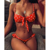 Women Dot Bikini Women Two Piece Swimsuit Women's Bikini Set Swimsuit Micro Strapless 2 Piece Bathing Suit Tie Side Bikini Bottoms Push Up Swimwear Bathing Suit Beach Wear Swimming Suit by Stevvex