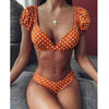Women Dot Bikini Women Two Piece Swimsuit Women's Bikini Set Swimsuit Micro Strapless 2 Piece Bathing Suit Tie Side Bikini Bottoms Push Up Swimwear Bathing Suit Beach Wear Swimming Suit by Stevvex
