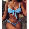 Women Dot Bikini Women Two Piece Swimsuit Women's Bikini Set Swimsuit Micro Strapless 2 Piece Bathing Suit Tie Side Bikini Bottoms Push Up Swimwear Bathing Suit Beach Wear Swimming Suit by Stevvex