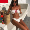Women Dot Bikini Women Two Piece Swimsuit Women's Bikini Set Swimsuit Micro Strapless 2 Piece Bathing Suit Tie Side Bikini Bottoms Push Up Swimwear Bathing Suit Beach Wear Swimming Suit by Stevvex