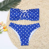 Women Dot Bikini Women Two Piece Swimsuit Women's Bikini Set Swimsuit Micro Strapless 2 Piece Bathing Suit Tie Side Bikini Bottoms Push Up Swimwear Bathing Suit Beach Wear Swimming Suit by Stevvex