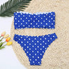 Women Dot Bikini Women Two Piece Swimsuit Women's Bikini Set Swimsuit Micro Strapless 2 Piece Bathing Suit Tie Side Bikini Bottoms Push Up Swimwear Bathing Suit Beach Wear Swimming Suit by Stevvex
