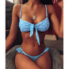 Women Dot Bikini Women Two Piece Swimsuit Women's Bikini Set Swimsuit Micro Strapless 2 Piece Bathing Suit Tie Side Bikini Bottoms Push Up Swimwear Bathing Suit Beach Wear Swimming Suit by Stevvex