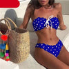 Women Dot Bikini Women Two Piece Swimsuit Women's Bikini Set Swimsuit Micro Strapless 2 Piece Bathing Suit Tie Side Bikini Bottoms Push Up Swimwear Bathing Suit Beach Wear Swimming Suit by Stevvex