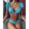 Women Dot Bikini Women Two Piece Swimsuit Women's Bikini Set Swimsuit Micro Strapless 2 Piece Bathing Suit Tie Side Bikini Bottoms Push Up Swimwear Bathing Suit Beach Wear Swimming Suit by Stevvex