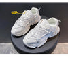 Women Fashion Sneakers Casual Leather Sports Shoes Sneakers Comfortable Walking Footwear Fashion New Lightweight Casual Thick Sneakers by Stevvex