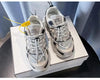 Women Fashion Sneakers Casual Leather Sports Shoes Sneakers Comfortable Walking Footwear Fashion New Lightweight Casual Thick Sneakers by Stevvex