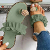 Women Flat Yellow Sandals Summer Fashion Elegant Comfortable Pineapple Design For Womens by Stevvex