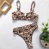 Women High Waist Bikini Swimsuit Swimwear Female Women Metal Ring Cross Bandage Bikini Set Swimsuit Two Piece Cutout Tie Back Bathing Suit Thong Bikini Set Bathing Suit Bather by Stevvex