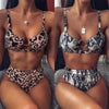 Women High Waist Bikini Swimsuit Swimwear Female Women Metal Ring Cross Bandage Bikini Set Swimsuit Two Piece Cutout Tie Back Bathing Suit Thong Bikini Set Bathing Suit Bather by Stevvex