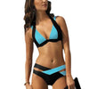 Women High Waist Bikini Swimsuit Swimwear Women's 2 Piece Swimsuits Scoop Neck High Waist Bikini Set Female Elegant Bikini Comfortable Swimming Set Large Size Bathing Suit by Stevvex