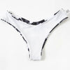 Women Lace Up Black Print Bikini Set Beach Swimsuit Women's Halter Self Bikini Set Padded Top Two Piece Swimsuit Summer Padded Bra Swim Panties Bandage Vintage Bathing Suit by Stevvex