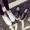 Women Leather Espadrilles Spring Trend Casual Flats Sneakers New Fashion Comfort Slip-on Platform Vulcanized Shoes Women Casual Fashionable Sports Espadrilles by Stevvex