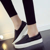 Women Leather Espadrilles Spring Trend Casual Flats Sneakers New Fashion Comfort Slip-on Platform Vulcanized Shoes Women Casual Fashionable Sports Espadrilles by Stevvex