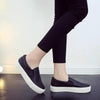 Women Leather Espadrilles Spring Trend Casual Flats Sneakers New Fashion Comfort Slip-on Platform Vulcanized Shoes Women Casual Fashionable Sports Espadrilles by Stevvex