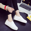 Women Leather Espadrilles Spring Trend Casual Flats Sneakers New Fashion Comfort Slip-on Platform Vulcanized Shoes Women Casual Fashionable Sports Espadrilles by Stevvex