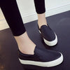 Women Leather Espadrilles Spring Trend Casual Flats Sneakers New Fashion Comfort Slip-on Platform Vulcanized Shoes Women Casual Fashionable Sports Espadrilles by Stevvex