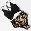 Women Leopard Print Swimsuit Women's Bikini One Shoulder Top High Waist Bottom Two Piece Swimsuits Women Push Up Bikini Set One Shoulder Beachwear Summer Leopard Bathing Suit High Waist Swimwear For Women by Stevvex