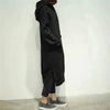 Women Loose Long Hoodie Casual Solid Color Hooded Sweatshirts Student's Autumn Winter Baggy Pullover Oversized Sweatshirt Dress by Stevvex