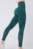 Women Mesh Leggings High Waist Seamless Fitness Leggings Fashion Female Gym Workout Leggings Seamless Gym Running Stylish Tight Athletic Leggings Soft Active Legging For Women by Stevvex