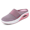 Women Mesh Lightweight Shoes Modern Clogs Female Air Cushion Sandals Thick Bottom Sneakers Air Cushion Slip-On Walking Shoes Breathable Casual Outdoor Walk Sneakers With Arch Support by Stevvex