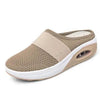 Women Mesh Lightweight Shoes Modern Clogs Female Air Cushion Sandals Thick Bottom Sneakers Air Cushion Slip-On Walking Shoes Breathable Casual Outdoor Walk Sneakers With Arch Support by Stevvex