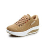 Women Modern Sneakers Height Increasing Flatform Lace-up Walking Leather Sneakers Fashion Breathble Vulcanized Shoes Women Casual Sport Sneakers by Stevvex
