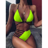 Women New High Waist Bikini Swimsuit Modern Swimwear Female Thong Brazilian Bikini Set Bathing Suit Bather Women's Twist Front High Waisted Bikini Swimsuit Halter Drawstring Tie Side Bottom Two Piece Bathing Suit by Stevvex