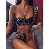 Women New High Waist Bikini Swimsuit Modern Swimwear Female Thong Brazilian Bikini Set Bathing Suit Bather Women's Twist Front High Waisted Bikini Swimsuit Halter Drawstring Tie Side Bottom Two Piece Bathing Suit by Stevvex
