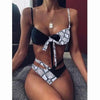 Women New High Waist Bikini Swimsuit Modern Swimwear Female Thong Brazilian Bikini Set Bathing Suit Bather Women's Twist Front High Waisted Bikini Swimsuit Halter Drawstring Tie Side Bottom Two Piece Bathing Suit by Stevvex