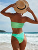 Women One-Shoulder Bikini Swimsuit Women Push Up Swimwear Women's Bathing Suit Comfortable Bikini Ribbed Two Piece Swimsuit Bikini Set Summer Bathing Suit Beach Wear Swimming Suit by Stevvex