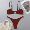 Women One-Shoulder Bikini Swimsuit Women Push Up Swimwear Women's Bathing Suit Comfortable Bikini Ribbed Two Piece Swimsuit Bikini Set Summer Bathing Suit Beach Wear Swimming Suit by Stevvex