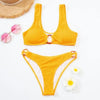 Women One-Shoulder Bikini Swimsuit Women Push Up Swimwear Women's Bathing Suit Comfortable Bikini Ribbed Two Piece Swimsuit Bikini Set Summer Bathing Suit Beach Wear Swimming Suit by Stevvex