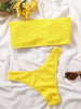 Women One-Shoulder Bikini Swimsuit Women Push Up Swimwear Women's Bathing Suit Comfortable Bikini Ribbed Two Piece Swimsuit Bikini Set Summer Bathing Suit Beach Wear Swimming Suit by Stevvex