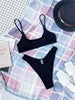 Women One-Shoulder Bikini Swimsuit Women Push Up Swimwear Women's Bathing Suit Comfortable Bikini Ribbed Two Piece Swimsuit Bikini Set Summer Bathing Suit Beach Wear Swimming Suit by Stevvex