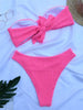 Women One-Shoulder Bikini Swimsuit Women Push Up Swimwear Women's Bathing Suit Comfortable Bikini Ribbed Two Piece Swimsuit Bikini Set Summer Bathing Suit Beach Wear Swimming Suit by Stevvex