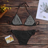 Women One Size Bright Color Swimwear Women's Bikini Pure Color Micro Bikini Charming Bra Bottom Swimsuits New Summer Style Lady Bandage Bikini Set Push-up Bra Bathing Suit Swimsuit by Stevvex