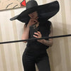 Women Oversized Foldable Summer Large Wide Hat Beach Straw Hat Cute Sun Cap Retro Foldable Handmade Big Hats Ladies UV Protection Hat Vintage Summer Sun Beach Hats by Stevvex