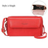 Women Pu Leather Double Layer Large Portable Crossbody Capacity Card Holders Handbags - Trendy Portable Crossbody Handbags by Stevvex